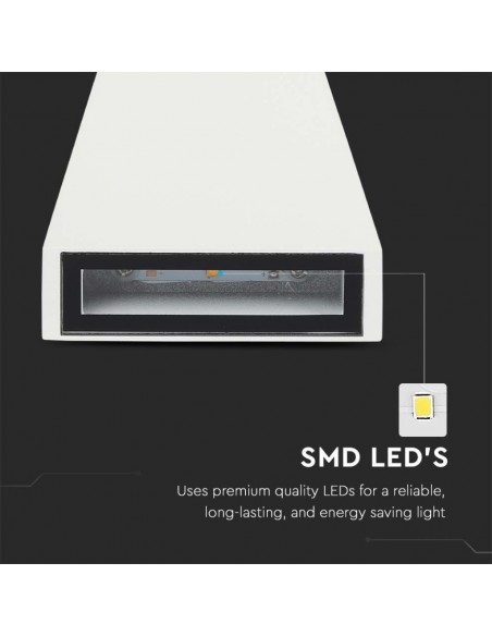 218295-Lampada LED da Muro  LM/W Doppio Fascio Luminoso Colore Bianco  -6