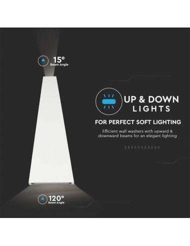 Lampada LED da Muro 4W 110LM/W Doppio...