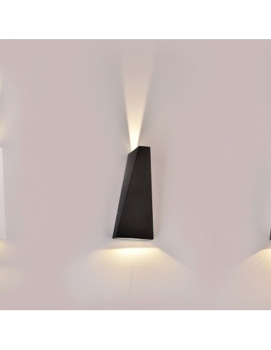 218298-Lampada LED da Muro  LM/W Doppio Fascio Luminoso Colore Nero  -4