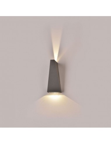 218299-Lampada LED da Muro  LM/W Doppio Fascio Luminoso Colore Grigio  -3