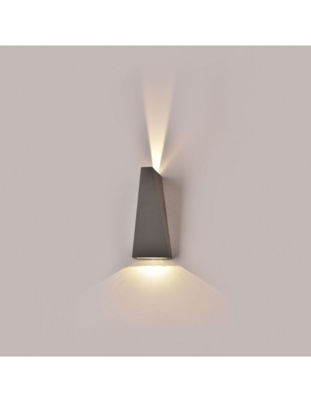 218299-Lampada LED da Muro  LM/W Doppio Fascio Luminoso Colore Grigio  -3