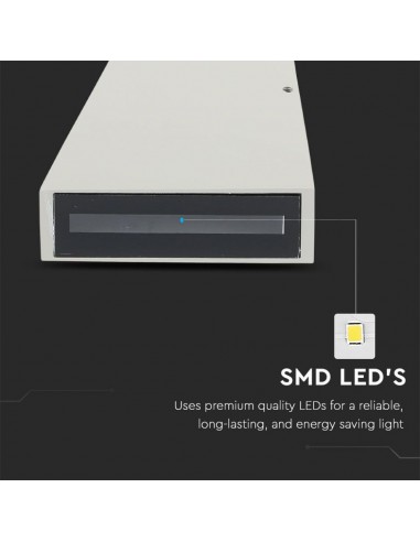 218299-Lampada LED da Muro  LM/W Doppio Fascio Luminoso Colore Grigio  -5