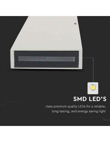 218299-Lampada LED da Muro  LM/W Doppio Fascio Luminoso Colore Grigio  -5