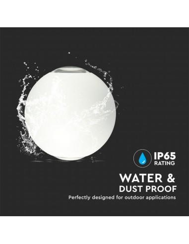 218301-Lampada LED da Muro Sferica  Doppio Fascio Luminoso Colore Bianco  -7