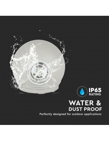 218305-Lampada LED da Muro Sferica  Doppio Fascio Luminoso Colore Grigio  -7