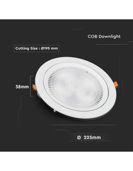 21832-Faretto LED Chip Samsung da Incasso Rotondo  Inclinabile Colore Bianco -3