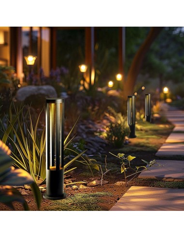 218328-Lampada LED da Giardino Fissaggio a Terra LED COB  Colore Grigio hcm  -3