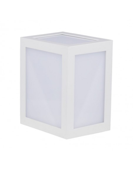 218335-Lampada LED da Muro a Lanterna  Quadrata Colore Bianco  -1