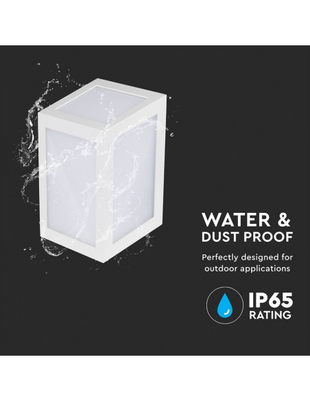 Lampada LED da Muro a Lanterna 12W Quadrata Bianco 4000K IP65