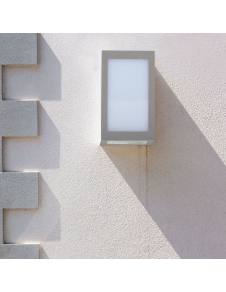 218337-Lampada LED da Muro a Lanterna  Colore Grigio  -5