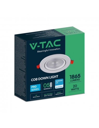 21843-Faretto LED Chip Samsung da Incasso  Orientabile -2