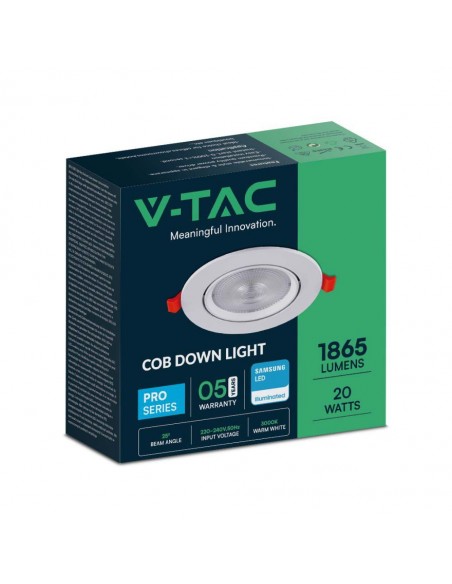 21844-Faretto LED Chip Samsung da Incasso  Orientabile -2