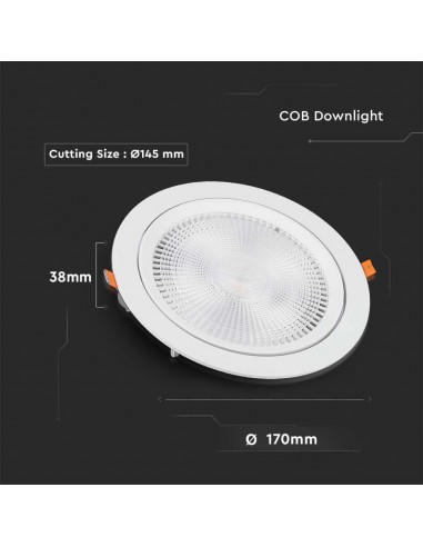 21844-Faretto LED Chip Samsung da Incasso  Orientabile -3