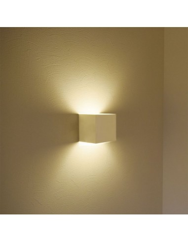 218527-Lampada LED da Muro Quadrata Doppio LED COB  Colore Bianco Satinato Fascio Luminoso Regolabile  -3
