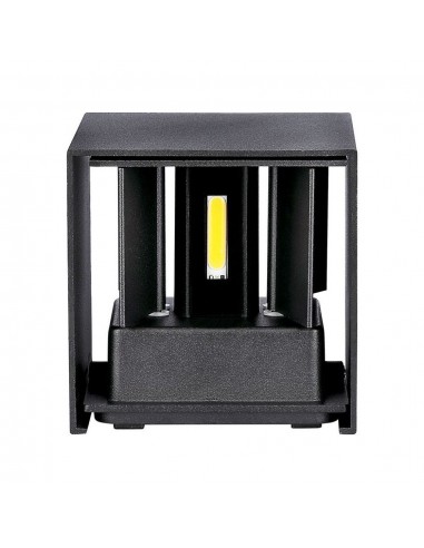218529-Lampada LED da Muro Quadrata Doppio LED COB  Colore Nero Satinato Fascio Luminoso Regolabile  -6