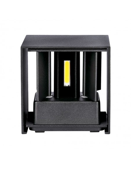 218529-Lampada LED da Muro Quadrata Doppio LED COB  Colore Nero Satinato Fascio Luminoso Regolabile  -6