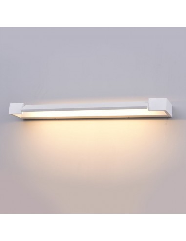 218534-Lampada LED da Muro Rettangolare  con Pannello Ruotabile  Colore Bianco  IP-4