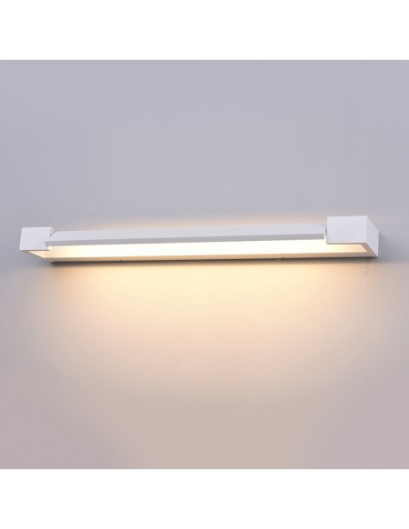 218534-Lampada LED da Muro Rettangolare  con Pannello Ruotabile  Colore Bianco  IP-4