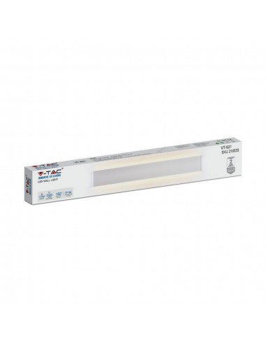 218535-Lampada LED Da Muro Rettangolare  con Doppio Fascio Luminoso  Colore Bianco  IP-2