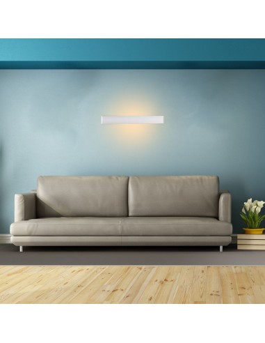 218536-Lampada LED Da Muro Rettangolare  con Doppio Fascio Luminoso  Colore Bianco  IP-6