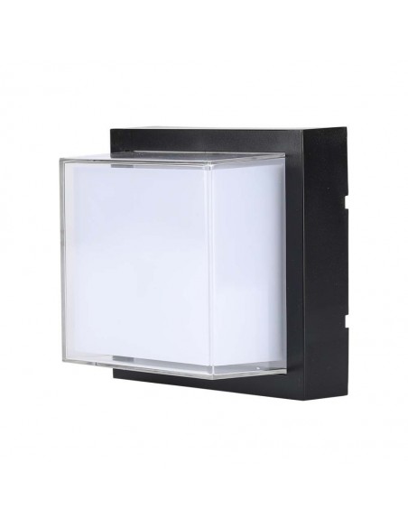 218544-Lampada LED da Muro Quadrata  LM/W Colore Nero  -1