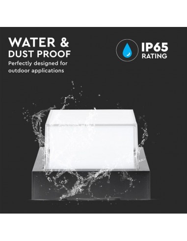 218544-Lampada LED da Muro Quadrata  LM/W Colore Nero  -7