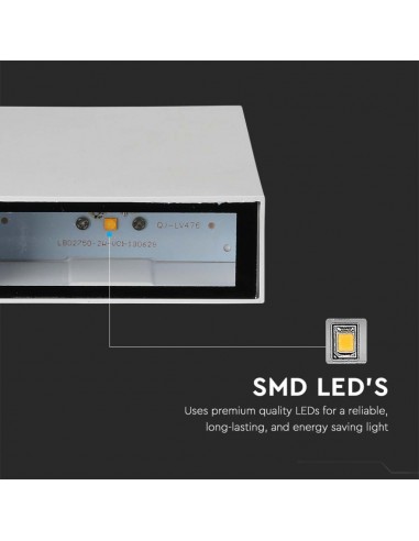 218562-Lampada LED da Muro Rettangolare  Colore Bianco  -6