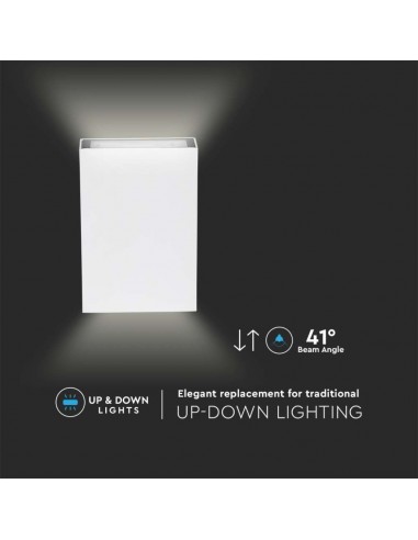 218562-Lampada LED da Muro Rettangolare  Colore Bianco  -7