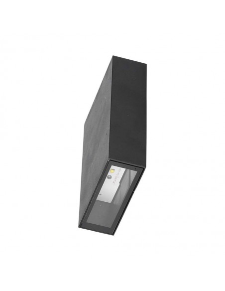 218563-Lampada LED da Muro Rettangolare  Colore Nero  -1