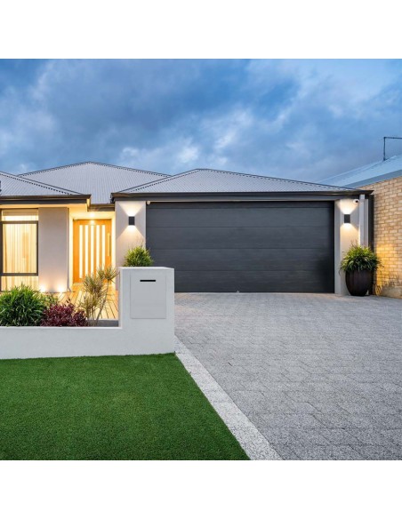 218563-Lampada LED da Muro Rettangolare  Colore Nero  -4