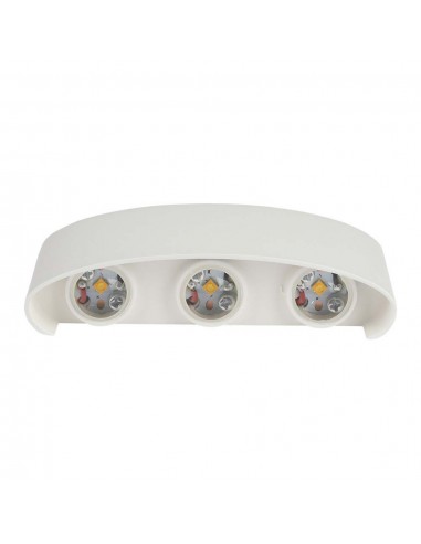 218614-Applique LED da Muro  Doppio Fascio Luminoso Corpo Bianco  -1