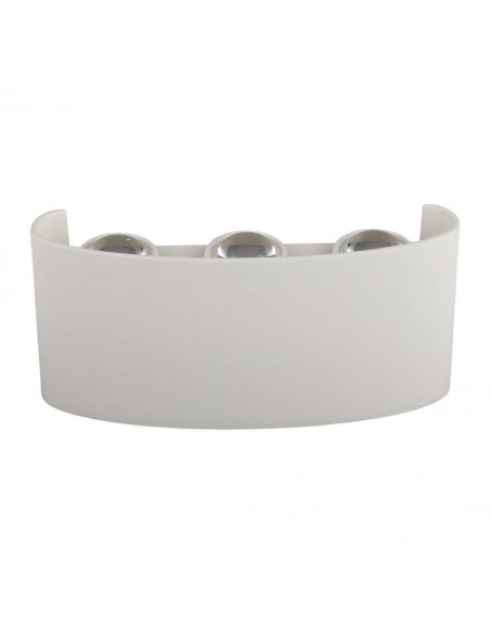 Applique LED da Muro 6W Doppio Fascio Luminoso Corpo Bianco 4000K IP65