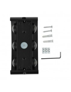 218616-Applique LED da Muro  Doppio Fascio Luminoso Corpo Nero  -1 2