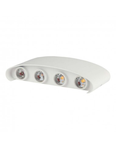 218617-Applique LED da Muro  Doppio Fascio Luminoso Corpo Sabbia Bianco  -6