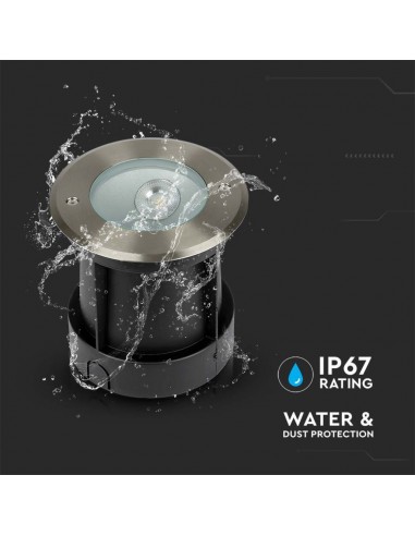 218621-Faretto LED COB Segnapasso Rotondo  Fascio di Luce a   -6