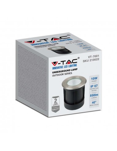 218622-Faretto LED COB Segnapasso Rotondo  Fascio di Luce a   -2