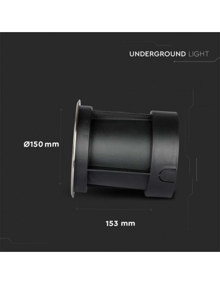 218622-Faretto LED COB Segnapasso Rotondo  Fascio di Luce a   -3