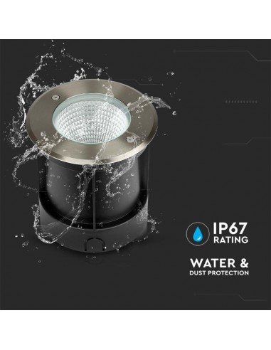 218622-Faretto LED COB Segnapasso Rotondo  Fascio di Luce a   -6