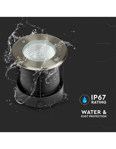 218622-Faretto LED COB Segnapasso Rotondo  Fascio di Luce a   -6