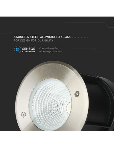 Faretto LED COB Segnapasso Rotondo...