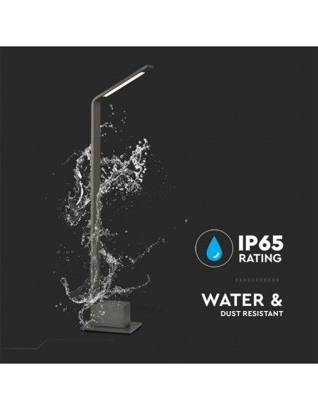 218681-Lampione LED da Esterno  Colore Grigio h cm  -6