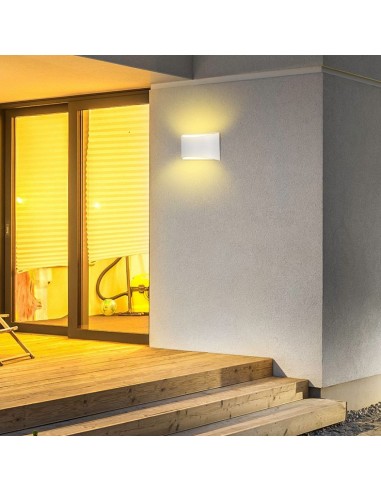 218683-Lampada LED Chip Bridgelux da Muro  Doppio Fascio Luminoso Colore Bianco  IP-3