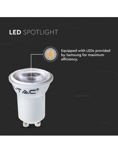 21870-Faretto LED Chip Samsung GU   Copertura Satinata -6