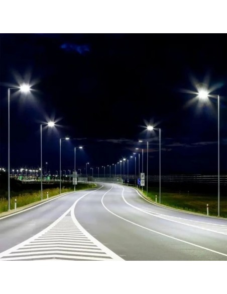 21958-Armatura Stradale LED Chip Samsung Slim  LM/W Colore Grigio  -4