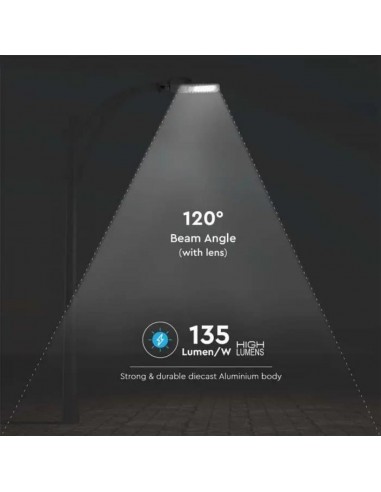 21958-Armatura Stradale LED Chip Samsung Slim  LM/W Colore Grigio  -7