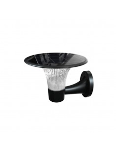 23004-Lampada LED  da Muro con Pannello Solare e Batteria LiFePO V  Sensore di Movimento Colore Nero CCT  -1