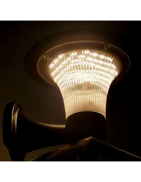 23004-Lampada LED  da Muro con Pannello Solare e Batteria LiFePO V  Sensore di Movimento Colore Nero CCT  -3