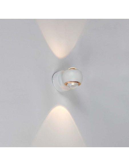 23008-Lampada LED Da Muro  con Doppio Fascio Luminoso Colore Bianco -4