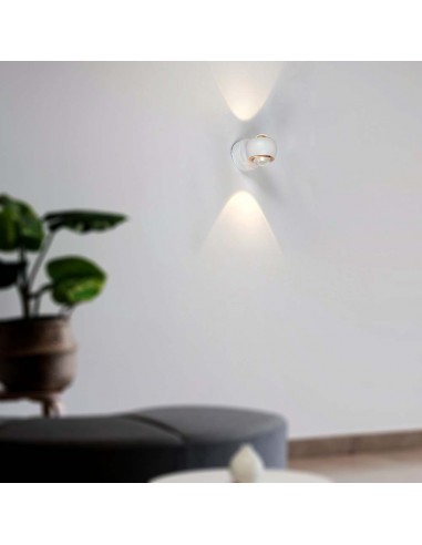 23008-Lampada LED Da Muro  con Doppio Fascio Luminoso Colore Bianco -5 23008-Lampada LED Da Muro  con Doppio Fascio Luminoso Colore Bianco -5