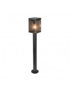 23009-Piantana Solare LED da Giardino  con Sensore di Movimento a Microonde Colore Nero  IP-1